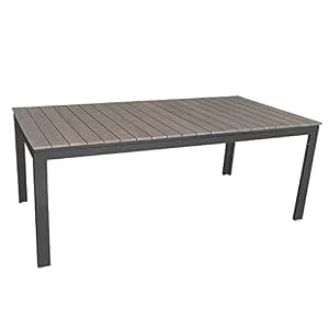 Amazon.de: Gartentisch ausziehbar Aluminium / Polywood 200 ...