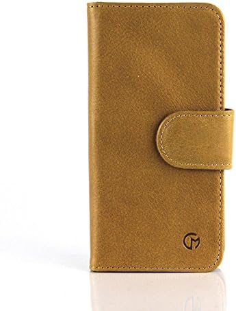 Italian Tan Leather Wallet Case for the Apple iPhone by ® Casemade (iPhone 6/6S)