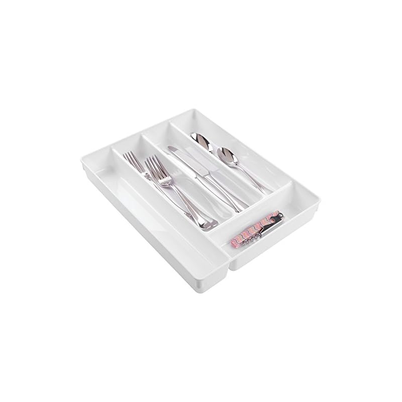 InterDesign Linus Besteckkasten, großer Schubladen Besteckeinsatz aus