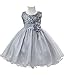 Girls Sequinned Dress Flower Sash Sleeveless Formal Party Wedding Bridesmaid Age ( 3-13 years )