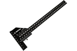 Ticfox Multi-Gleit-Tiefenmesser Aluminiumlegierung T-Quadrat-Lineal Holzbearbeitung Anreißer Messwerkzeuge