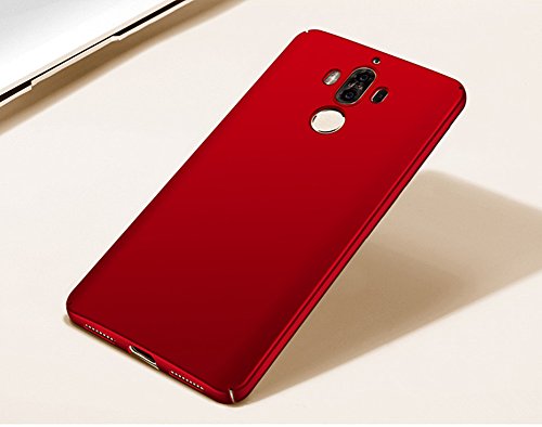 XMT Huawei Mate 9 5 9  Funda Calidad Premium Cubierta Delgado Caso de PC Hard Gel Funda Protective Case Cover para Huawei Mate 9 Smartphone  Rojo 