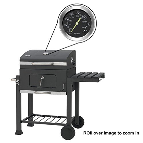 Grillthermometer, Thermometer für den Ofen, Gewindedurchmesser 7,5 mm mit Rosette, Grillen, Backen, Ofen und Räucherofen (Bis zu 400 °C) (1) - 2