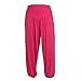 Produktbild Damen Hose, Frauen Modal Beiläufige Einfarbig High Waist Elastisch Haremshose Aladinhose Yogahose Strecken Sporthose Freizeithose Casual Lange Hose Streetwear Outdoorhose (Pink,L)