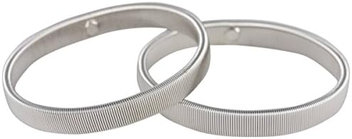 Mens Rhodium Plated Shirt Armband - Silver