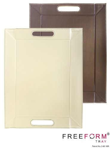 I Style My Home Tablett, 45 x 35 cm, Schokolade / cremefarben - 3