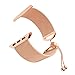 Produktbild TianranRT Milanese Edelstahl Stahl Armband Armband Riemen Für Apple Watch Serie 44mm (Roségold)