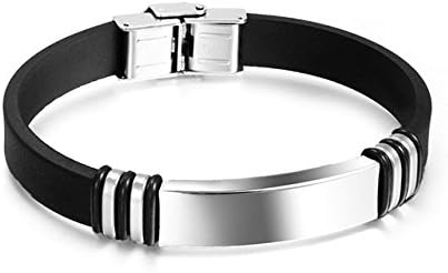 Deluxe Titanium Men's Bracelet with Premium Stainless Steal Clasp with Free Gift Box by Urban Jewl