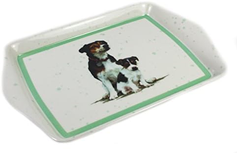 Dog and Puppy Snack Tray (Jack Russell)