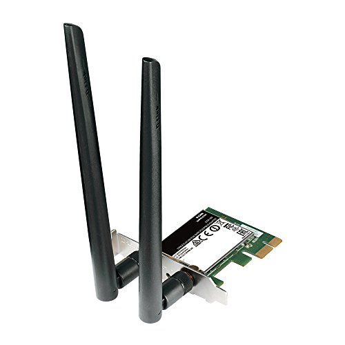 D-Link DWA-582     Tarjeta de Red Interna  WiFi AC1200 PCI-Express  Antenas externas de Alta Ganancia  Compatible Windows  Linux  WPS  encriptaci  n WPA2 