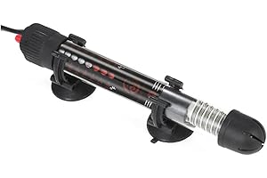 Kavolet 50W Heizstab Aquarium, Aquarium Heizung, Eintauchbarer Erhitzer, Aquarium Heizer Mit Saugnäpfen, Thermostat für Fischtanks, Heitzungstab für Aquarium Fischglas Temperatur Einstellung 220-240V