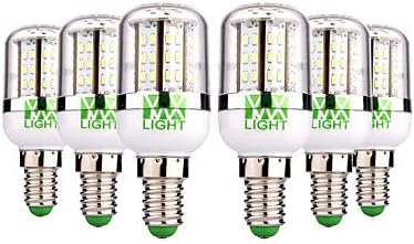 YWXLIGHT® 6pcs 5W 300-500 lm E14 LED Corn Lights 48 leds SMD 3014 Warm White Cold White AC/DC 12-24V ( Connector : E14 , Light Source Color : Warm White-6-AC/DC 12-24V )