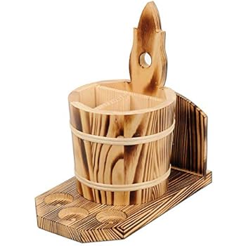 Besteckkorb Holz 25,5cm - Besteckhalter Mit 3 Fächern Im Landhausstil