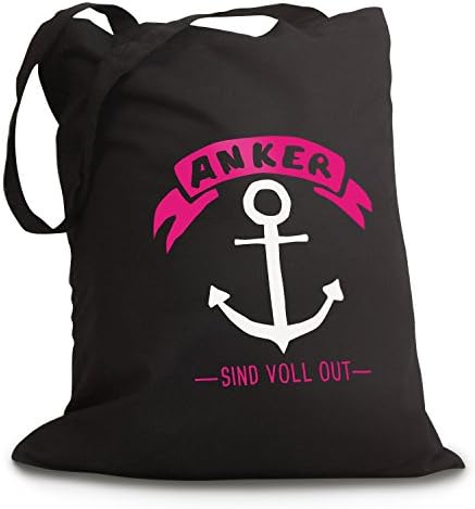 'Black Jute Bag Anchor "