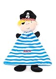 Personalised Embroidered Baby Pirate Blankie Comforter Toy with name