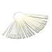 Contever® 50 Tips milky False Nail Art Display Fan Board Tool Kit
