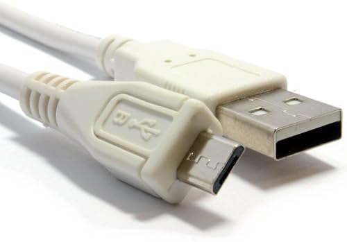 50cm Short White High Speed Micro USB Cable - Charge (Charging) and Data Sync for - Blackberry, Passport, Priv, Leap, Classic, Q10, Q5, Z10, Z3, Porsche, Bold 9790, Touch 9900, Touch 9930, Curve 9320, Torch 9810, Torch 9860....and more Mobile Phones / Tablets (0.50 meter)