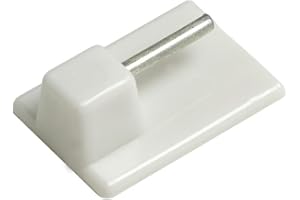 NEW EDGE BLINDS Self Adhesive Stick On Hooks for Curtain Net Wire (Pack of 10)