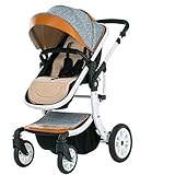 panorama spezial kinderwagen ★ {Alle Jahreszeiten} - Dreiseitiges Mesh-Design, die Markise kann in mehreren Winkeln eingestellt werden, um der Sonne problemlos standzuhalten
