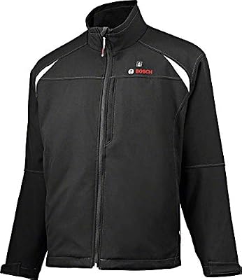 Bosch Professional Veste Chauffante GHJ 12+18V Unisexe (Batterie 2,0 Ah, 12/18V, Noire, Taille XL, dans Carton)
