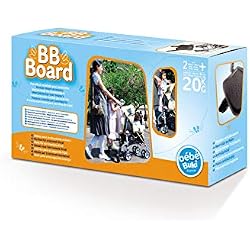 Buki Bébé Planche à Roulettes noir pour Poussette BB Board jusqu'a 20 kilo