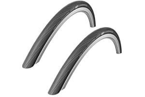 Schwalbe 2016 Lugano BLACK 700 x 25c Kevlar Active Line Road Bike Pair of Tyres