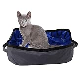 【Con asas】Con asas en ambos lados para sostener y mover fácilmente. Sirve como un ayudante ideal para sostener la arena para gatos