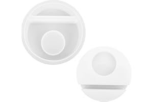 LONGHONEYSONG Silikonform Kerzenhalter Silikonformen Gießformen Kerzen Formen Silikon Gießformen Gießform Kerzenhalter Silikonform Weihnachten Kerzenformen zum Gießen (Runde Basis)