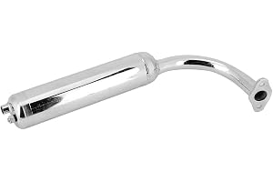 Ljuddämpare Avgasrör, Universal Ljuddämpare Avgasrör för 80cc 60cc 49cc 50cc Elcykelmotor