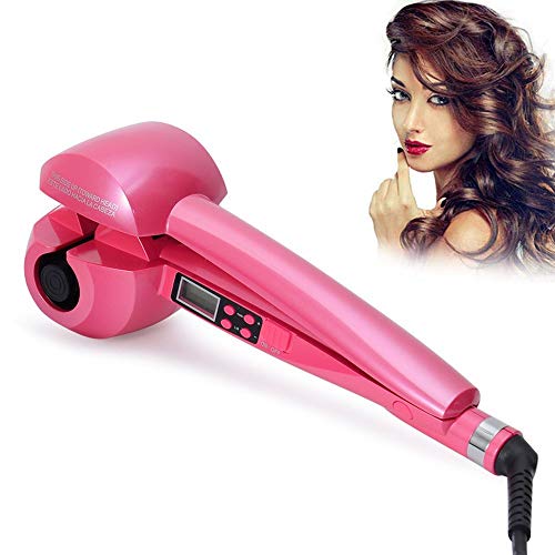 Preisvergleich Produktbild NOBGP Auto Rotierenden Dampf Lockenwickler, Salon Professionelle Automatische Dampf Keramik Lockenstab Rotierenden Spray Dampfer Lockenwickler, Spirale Lockenstab Styling-Tool