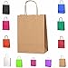 Produktbild 13 x Farbige Twisted Papier Partytüten Geschenktüten mit Griffe xsmall180 X 80 X 240 mm Geburtstag Weihnachten Hochzeitstag Kraft, ist Versand am gleichen Tag nach Zahlung geräumtes braun