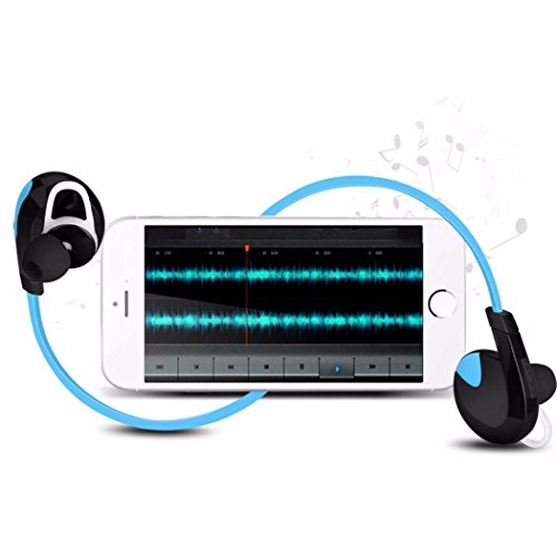 Tefamore Auricular Est  reo Inal  mbrico Bluetooth Para Auriculares De Deporte Universal  azul 