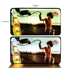 Preisvergleich Produktbild Desperados Reklame Leuchtreklame LED beleuchtet mit Netzteil - ca 44x 82cm