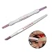 TP 2PCS Nail Cuticle Pumice Stick Pens Plastic Handle Stone Head Scrubs Cuticle Remover Pusher Manicure Files