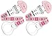 MAM Soother Clip 'I Love Mummy/ Daddy' DOUBLE PACK (Quarz Rose)