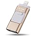 Produktbild USB Flash Laufwerk für iPhone 64GB, G-TING USB Stick Lightning Speichererweiterung Speicherstick, Externen Speicher für iPhone IOS Apple Android Computer (Golden)