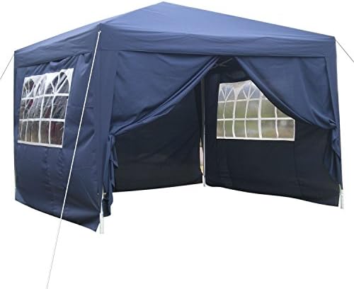 Busyall 3 x 3m Pop up Gazebo Marquee Garden Party Tent Canopy with Carrying Bag(Waterproof ) (3 x 3m, Blue)