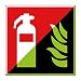 Produktbild Feuerlöscher Brandschutzzeichen 200x200mm - lang nachleuchtend - Folienschild selbstklebend - gem. ASR 1.3, DIN ISO 7010 (F001)