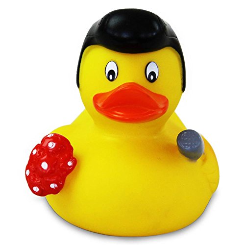 HC-Handel 914088 Vinyl Badeente Elvis-Ente Gummiente 8 cm - 2