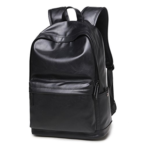 BAOSHA BP-29 Unisex PU Leder Notebook Laptop Rucksack Tasche 15 6 Zoll College Schulrucksack Schultertasche Outdoor Wochenende Reise Rucksack Herren D