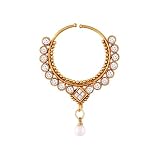 I Jewels Traditional Gold Plated Nose Ring/Nath for Women NL02 RS.299 (70.00% Off) - Amazon