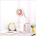 Produktbild Fan Desktop-Vielfalt Clip 360 ° Zick-Zack Fixed USB Wiederaufladbare Dusche Nachtlicht Lüfter Komfortable Windgeschwindigkeit,Pink