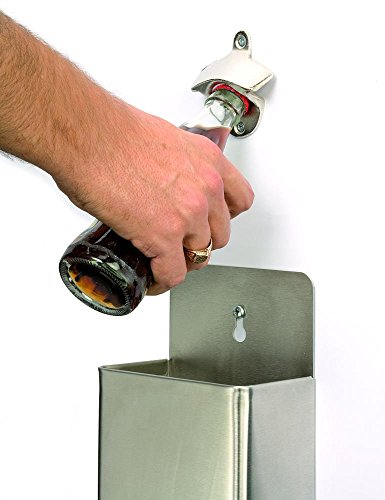 APS Kronkorken-Sammelbehälter ca. 13,5 x 8 x 24 cm Edelstahl Inhalt: 1 Stück