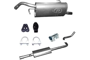 POLM-OSTR Auspuff ENDSCHALLDÄMPFER Mittelschalldämpfer + Montageware Neuware (passend für das angegebene Fahrzeug,siehe Artikelbeschreibung)