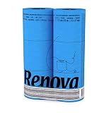 papel higienico mundo azul Paquete de 6 rollos, 140 servicios por rollo