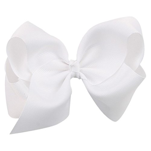 Oyedens Big Bow Hairpins Hair Clips for Children Kids Girls Hair Accessories (White)