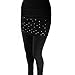 Produktbild Zwei in Eins Damen Leggins mit Rock Diamanten Look Minirock Leggings Jeggins Microfaser Unigröße Neu TS7