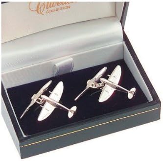 Clivedon Sterling Silver Cufflinks - Spitfire