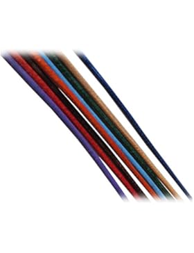 Kaltner Präsente Geschenkidee - Lederband Lederbänder Ziegenleder farbig bunt Set mit 8 Bänder aus deutscher Fertigung