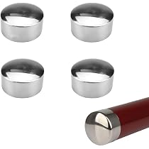 Set Di 2 Tappi Terminali Per Corrimano Scale DOITOOL | In Acciaio Inox, Rotondi, Per Proteggere E Finire Le Estremità Delle Ringhiere